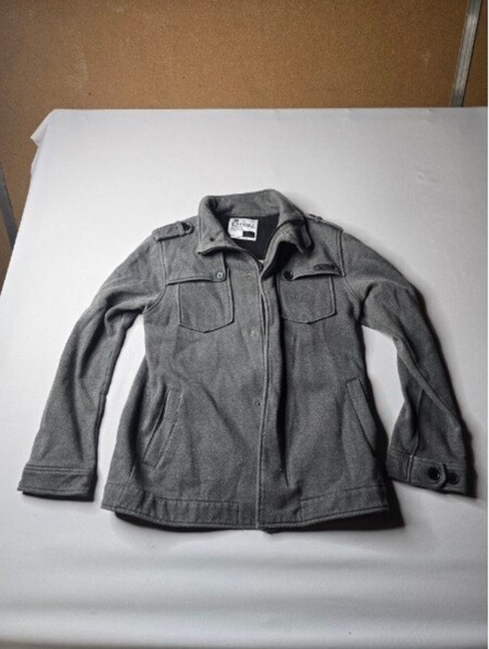 Ezekiel brand grey utility jacket or shacket